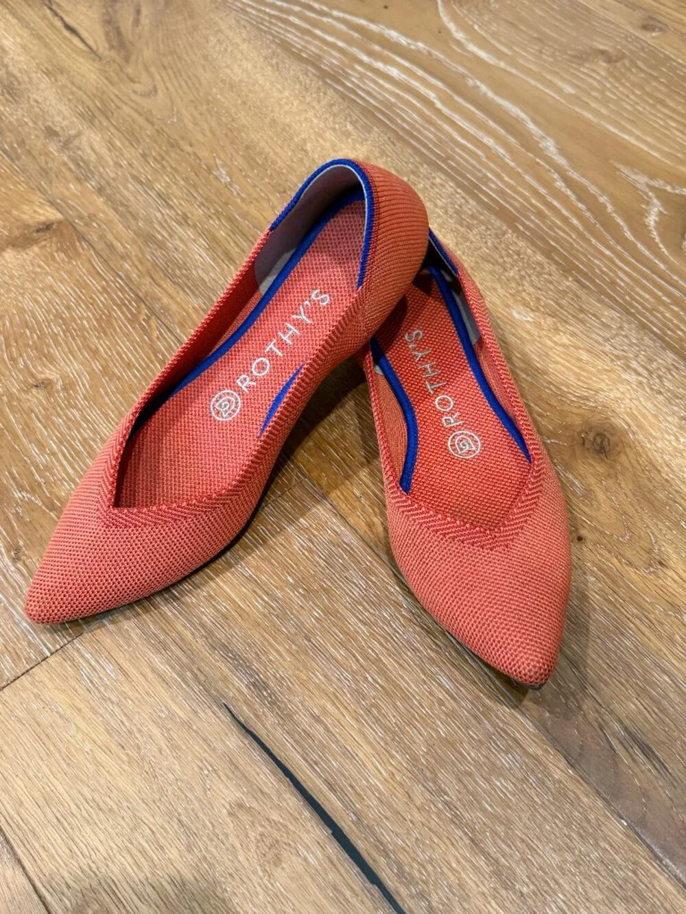 Rothy's Point II Lollipop Orange Flats